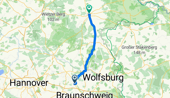 Ringstraße 2, Didderse nach An der Mühle 1, Uelzen