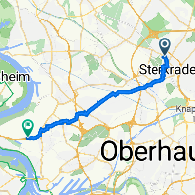 Oskarstraße 60, Oberhausen nach Duisburg