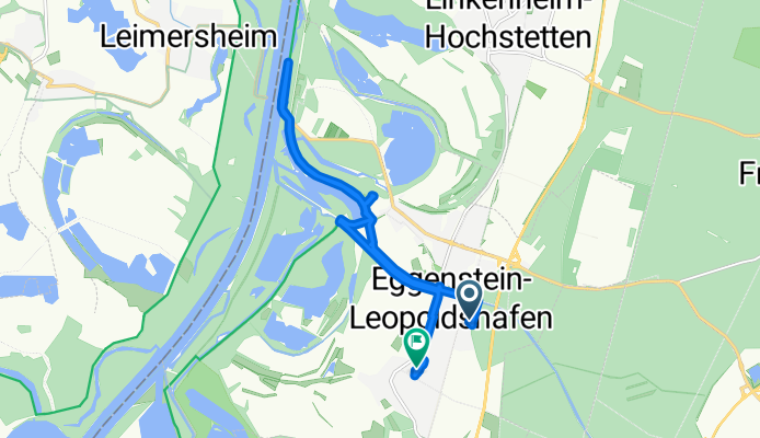 Potsdamer Ring 33, Eggenstein-Leopoldshafen nach Ludwigstraße 25, Eggenstein-Leopoldshafen