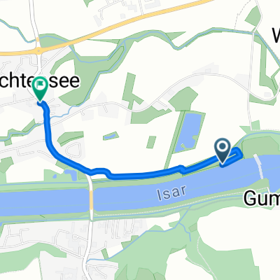 Route nach Isarstraße 4, Niederviehbach