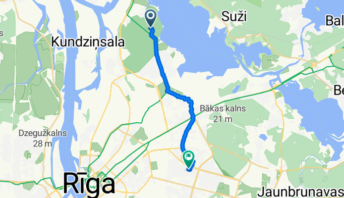 Ceļš bez nosaukuma, Rīga to Stirnu iela 19-39, Rīga