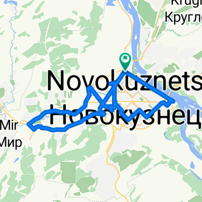 От Ноградская улица 2, Новокузнецк до Ноградская улица 2, Новокузнецк