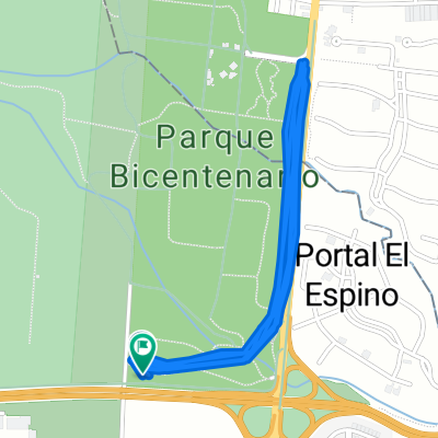 De Parqueo Parque Bicentenario, Ciudad Merliot a Parqueo Parque Bicentenario, Ciudad Merliot