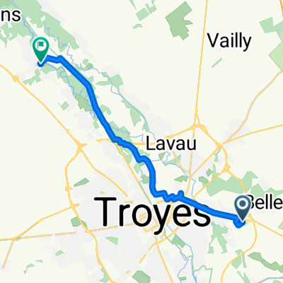 2–6 Rue des Châtaigniers, Saint-Parres-aux-Tertres à 2 Rue des Martyrs de la Résistance, Saint-Lyé