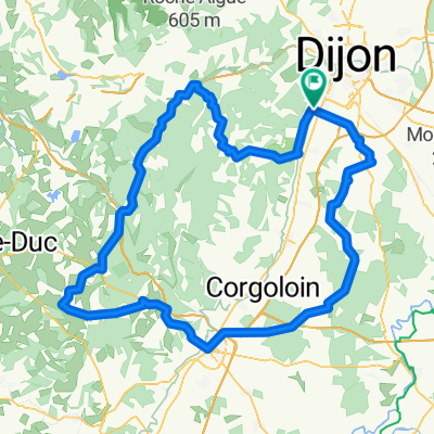 Parcours de 135 KMS.