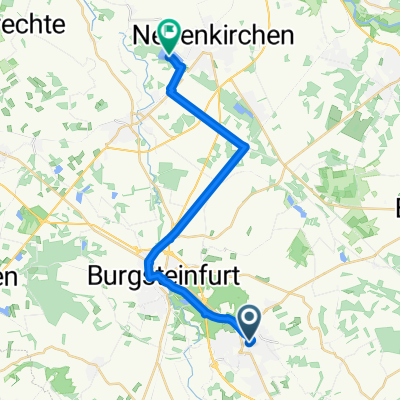 Route von Kolpingstraße 1–1C, Burgsteinfurt