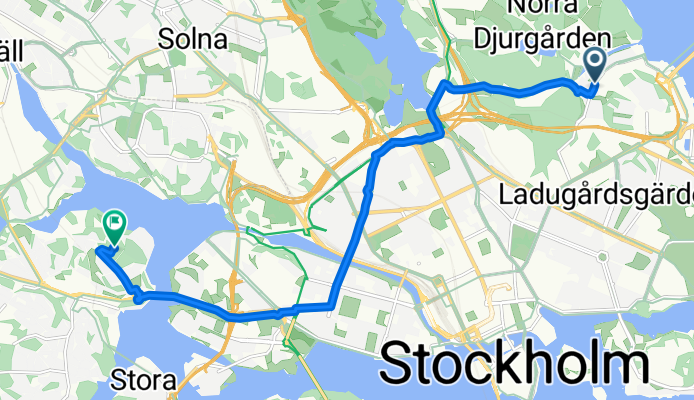 Bobergsgatan 11, Stockholm to Hallebergsvägen 34, Stockholm