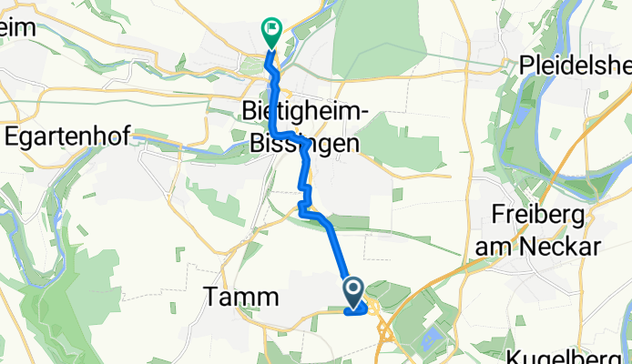 L1133 109, Tamm nach Talstraße 19, Bietigheim-Bissingen