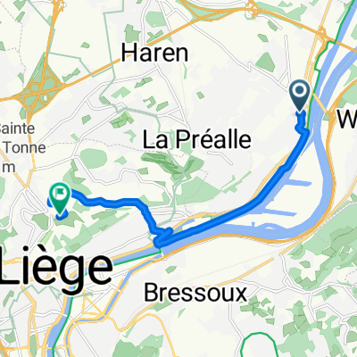 Rue du Grand Puits 27, Herstal à Rue des Glacis 65, Liège