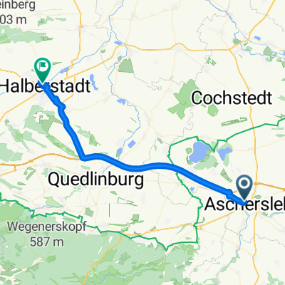 Hoymer Chaussee 108, Aschersleben nach Georgenstraße 6, Halberstadt