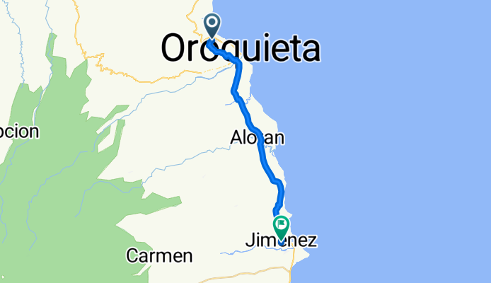 Oroquieta City to 8RMR+P62, Jimenez