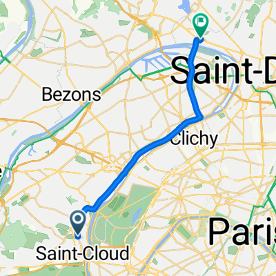 De Rue du Mont Valérien 16, Saint-Cloud à Rue de Paris 42, Épinay-sur-Seine