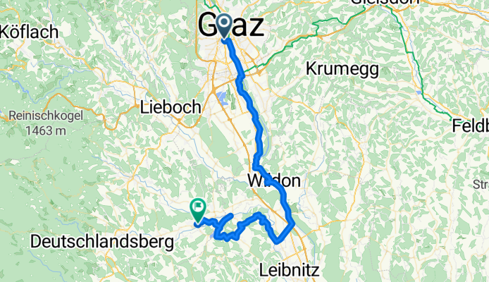 Karlauergürtel 1, Graz nach L601, Wettmannstätten