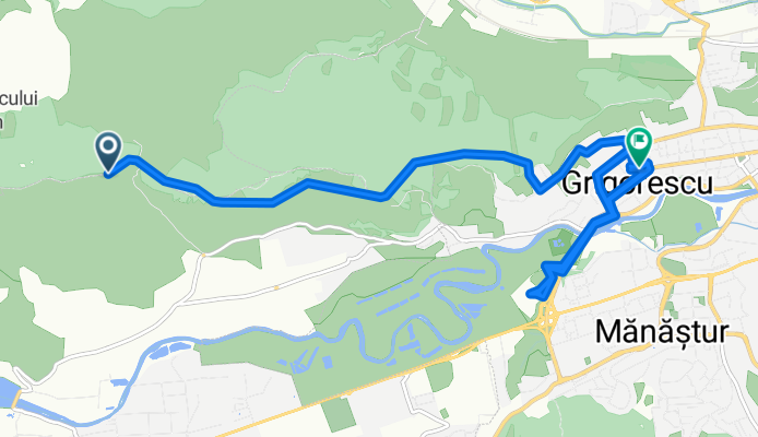 Route to Strada Bihorului 19, Cluj-Napoca