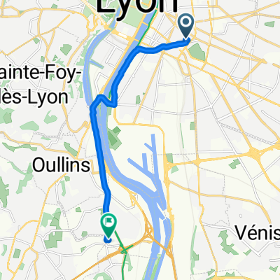 18 Rue du Béguin, Lyon to 135 Rue Henri Barbusse, Pierre-Bénite