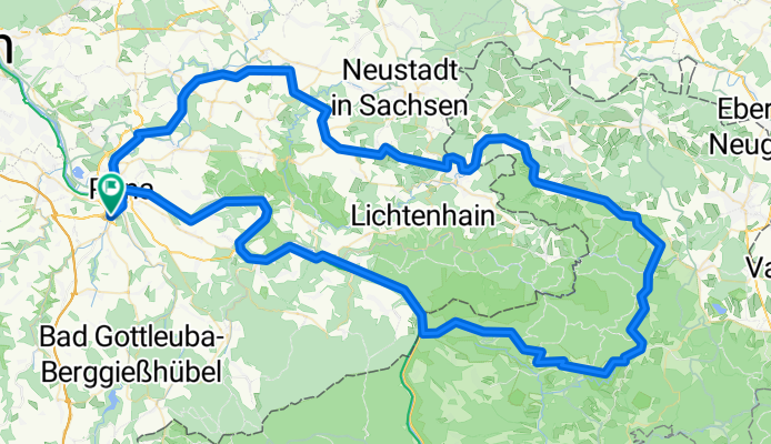 Pirna - Hrensko - Jetrichovice - Mikulasovice - Sebnitz - Stolpen - Pirna