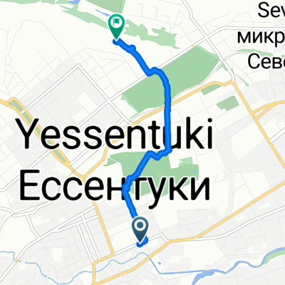 От улица Гагарина 31, Ессентуки до улица Пушкина 22, Ессентуки