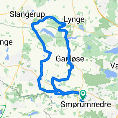 45 km i nord for Smørumnedre