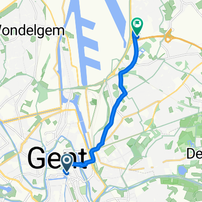 Vlaanderenstraat 34, Gent naar Eikstraat 29, Gent