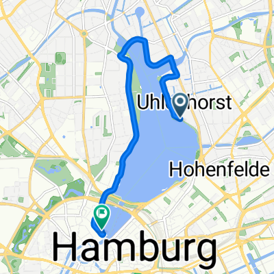 Schöne Aussicht 17–19, Hamburg nach Jungfernstieg 56, Hamburg