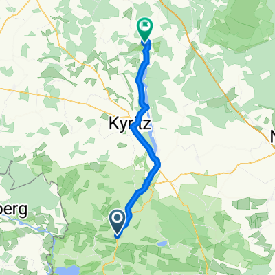 friedrichsdorfer Str. 1, Großderschau nach Straße ohne Straßennamen, Heiligengrabe