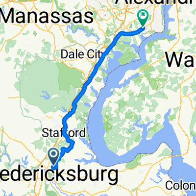 38.331° N -77.445° W nach 38.724° N -77.121° W