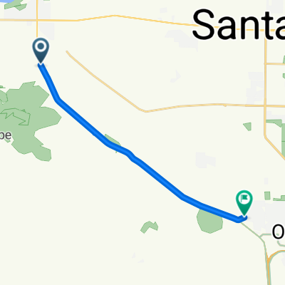 Route to 1499–1501 Solomon Rd, Santa Maria
