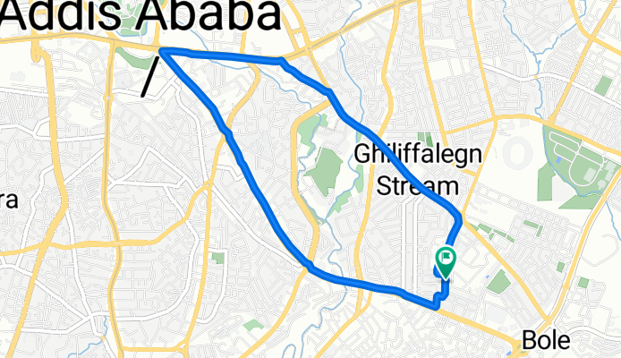 XQVP+846, Addis Ababa to XQVP+846, Addis Ababa