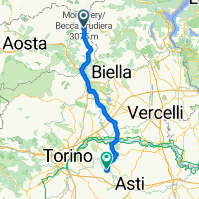 ride to Montafia from Gressoney