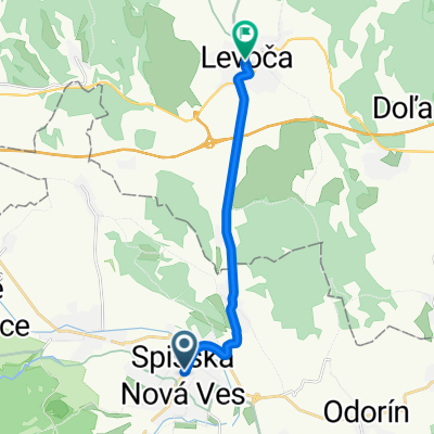 Štefánikovo námestie, Spišská Nová Ves až Námestie Majstra Pavla 38, Levoča