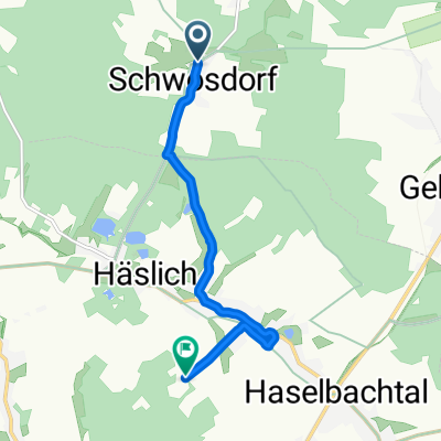 Schwosdorfer Feldweg 4, Kamenz nach Jahnstraße 59–93, Haselbachtal