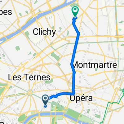 2 Rue de Marignan, Paris à 30 Avenue Pablo Picasso, Saint-Ouen-sur-Seine
