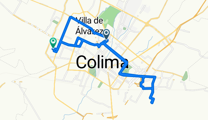 De Calle Mariano Arista 612, Colima a Calle Jacinto B. Treviño 533, Villa de Álvarez