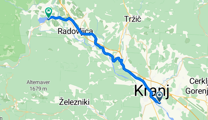 Kranj-Radovljica-Bled