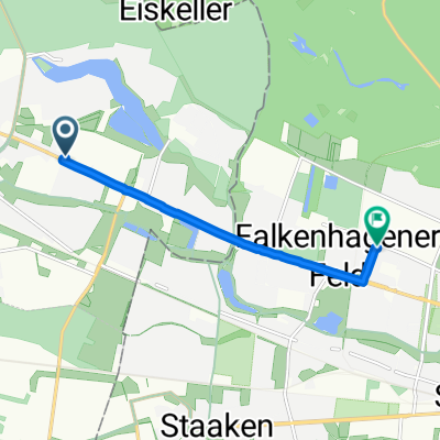 Spandauer Straße 22, Falkensee nach Frankenwaldstraße 30, Berlin