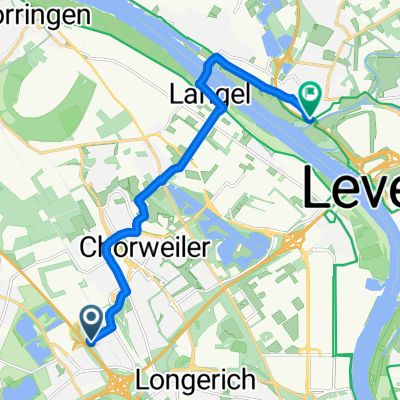 Kirburger Weg 139, Köln nach Unterstraße 2, Leverkusen