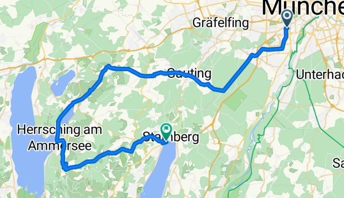 1. Tag München (Hotel Rivoli) - Starnberg (Hotel Starnberger See)