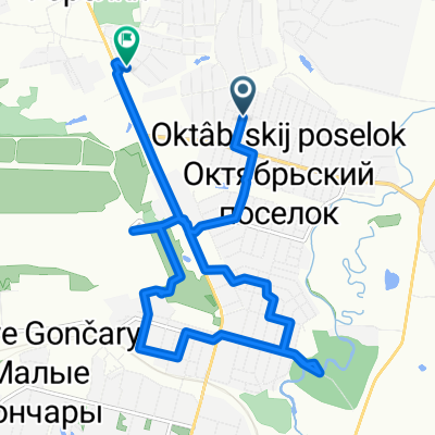 16-й Октябрьский проезд, 41/1, Тула до 21-й Горельский проезд, 17, Тула