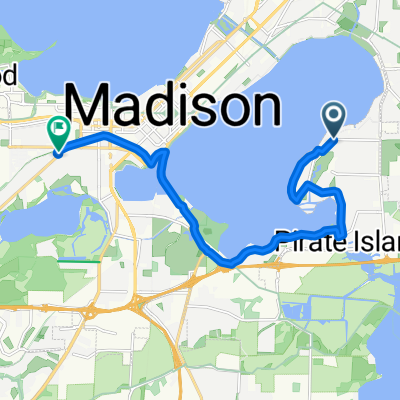 4701 Winnequah Rd, Monona to 1652 Monroe St, Madison