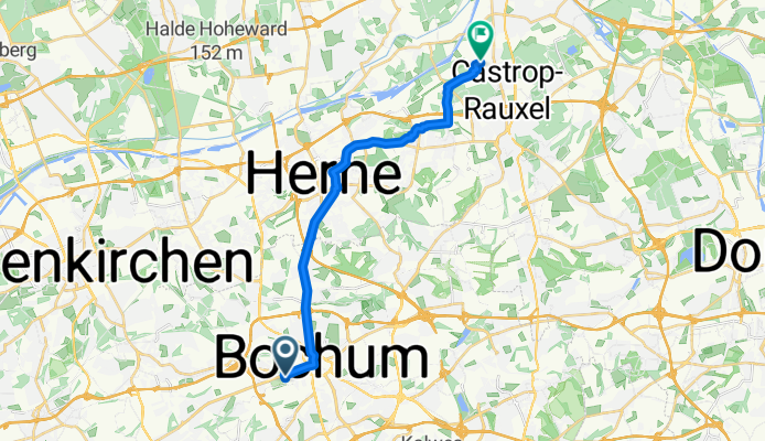 Helenenstraße 16, Bochum nach Kekulestraße 30, Castrop-Rauxel