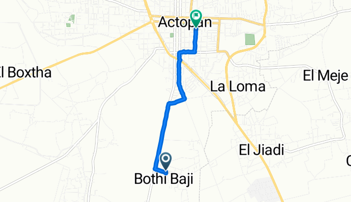 Ruta Gimnasio Bothi-Baji Actopan Centro