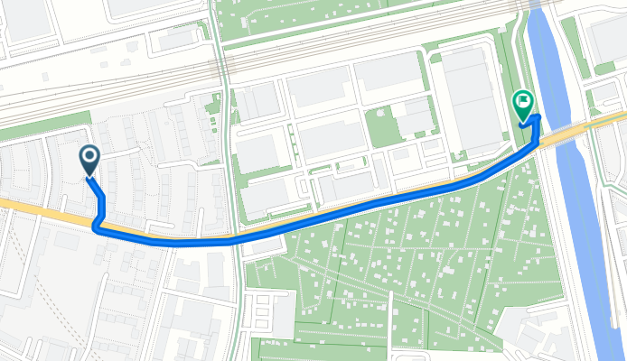 Scheinerweg 5, Berlin nach Gaußstraße 1, Berlin