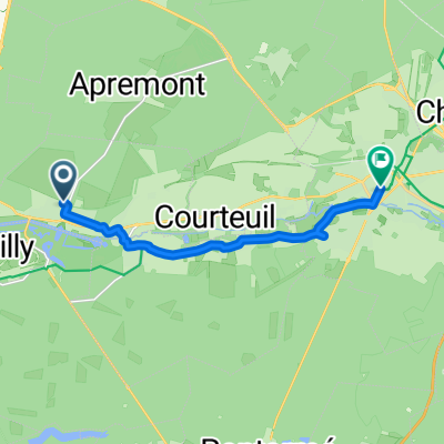 3 Rue Jeanne d'Arc, Vineuil-Saint-Firmin à 1 Rue de l'Apport au Pain, Senlis