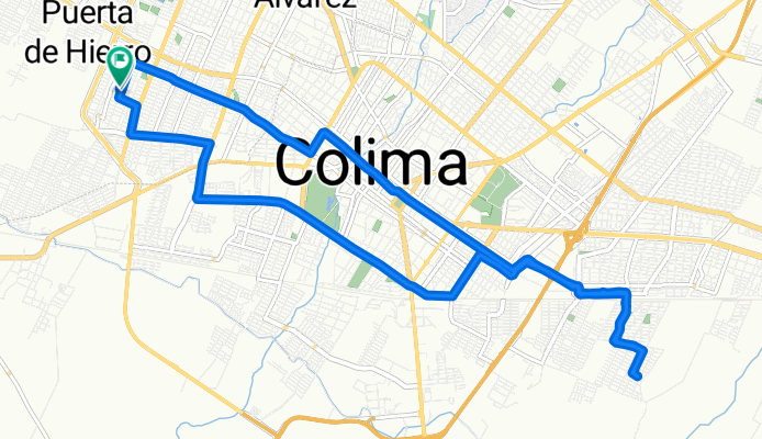 De Calle Jacinto B. Treviño 558, Villa de Álvarez a Calle General Pablo González 565, Villa de Álvarez