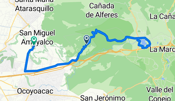 De Vía sin nombre a Avenida Miguel Hidalgo 99, San Miguel Ameyalco