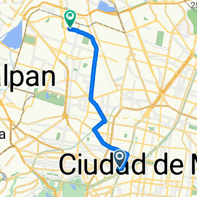 De Calle James Sullivan 12, Ciudad de México a San Pablo Xalpa 3F, Ciudad de México