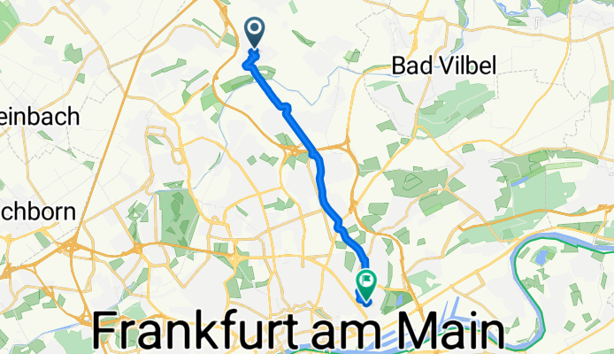 Nord-Ost, Frankfurt am Main nach Brüder-Grimm-Straße 41, Frankfurt am Main