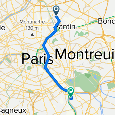 64 Avenue de la République, Aubervilliers à 79 Rue Marcellin Berthelot, Alfortville