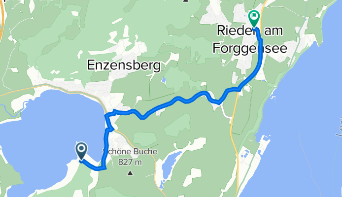 Füssen nach Osterreiner Straße 2, Rieden am Forggensee