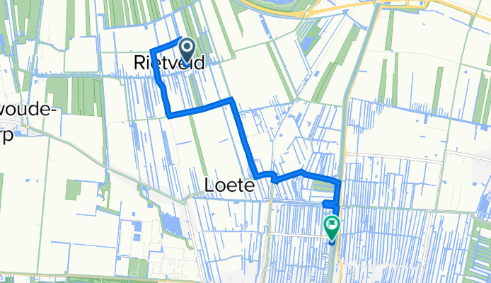 Rietveld 20, Hazerswoude-Dorp to Burgemeester Colijnstraat 72–112, Boskoop